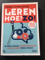 Boek leren hoe? Zo! Tommy Opgenhaffen., Boeken, Studieboeken en Cursussen, Ophalen of Verzenden, Zo goed als nieuw