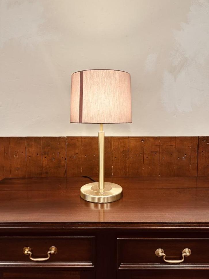Klassieke Messing Tafellmap Bureaulamp, Antiek en Kunst, Antiek | Kantoor en Zakelijk, Ophalen of Verzenden