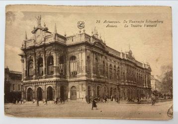 Carte postale ancienne 1925 Antwerp De Vlaamsche Schouwburg, Enlèvement ou Envoi, 1920 à 1940, Affranchie, Anvers