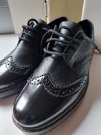 Zwart lederen schoenen mt 41, RIEKER, Ophalen of Verzenden, Rieker, Schoenen met lage hakken, Zo goed als nieuw