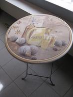 Vintage - Table bistro ronde en métal - PASTIS., Collections, Ustensile, Utilisé, Enlèvement ou Envoi