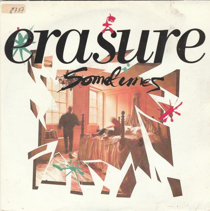 45T: Erasure: Sometimes  SynthPop, Cd's en Dvd's, Vinyl Singles, Gebruikt, Single, Pop, 7 inch, Ophalen of Verzenden