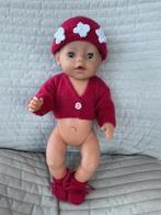 418. Babyborn: Nieuw 3 delig setje: muts+ sokjes+ gilletje, Enlèvement ou Envoi, Neuf, Baby Pop