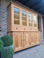 Teak vitrinekast/buffetkast GRATIS LEVERING, Huis en Inrichting, 200 cm of meer, Ophalen of Verzenden, Landelijk, 200 cm of meer