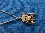 Joli carrosse d 'attelage équestre (poinçonné) + sa chaîne, Handtassen en Accessoires, Ringen, Ophalen