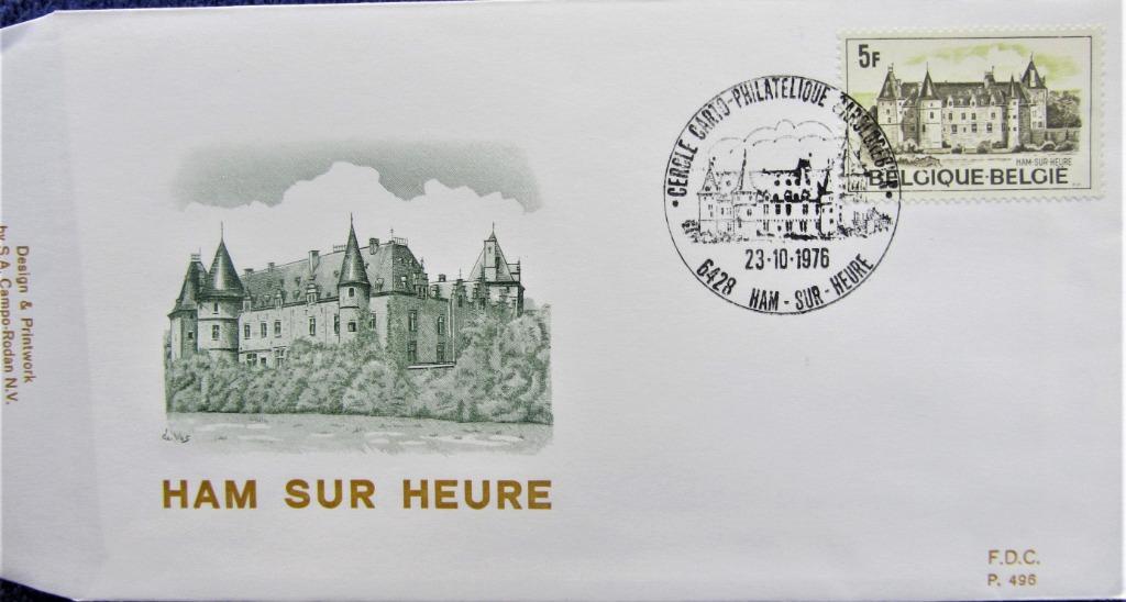 FDC TOERISME- HAM-SUR-HEURE, Enlèvement ou Envoi, Affranchi, Lieu ou Bâtiment