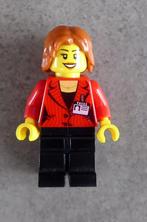 Minifigure LEGO "#city0510 : Press Woman - Reporter - 2014, Enfants & Bébés, Lego, Utilisé, Enlèvement ou Envoi