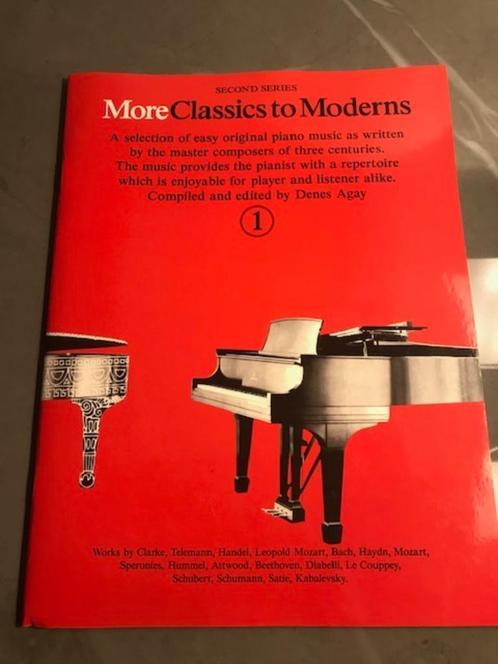 More classics to moderns deel 1, Musique & Instruments, Partitions, Piano, Enlèvement ou Envoi