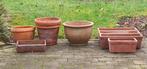 Terracotta bloempotten, Tuin en Terras, Bloempotten, Ophalen, Terracotta
