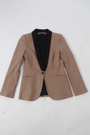 beige /zwarte smoking blazer Zara  S disponible aux enchères