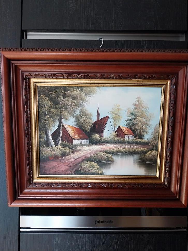 Landschap schilderij, Antiek en Kunst, Kunst | Schilderijen | Klassiek, Ophalen