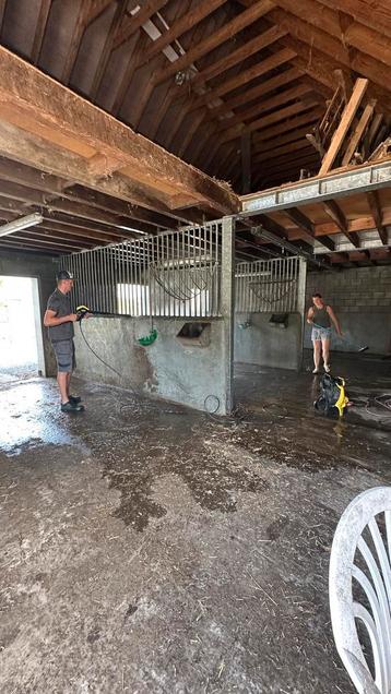 Huis te koop met weide en stalling - Eernegem, Mise à l'étable, 4 chevaux ou poneys ou plus