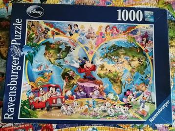 Puzzle Ravensburger 1000 pièces DISNEY beschikbaar voor biedingen
