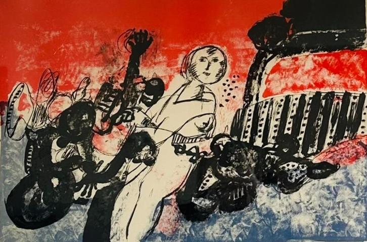 Litho Jan Cobbaert 298/300, Antiek en Kunst, Kunst | Litho's en Zeefdrukken, Ophalen of Verzenden