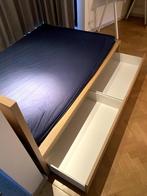 Bed Malm Ikea with two storage boxes. Without mattress, Huis en Inrichting, Slaapkamer | Bedden, Ophalen, Beige, 140 cm, 200 cm