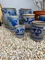 Bloempotten 7 stuks, Tuin en Terras, Ophalen, Gebruikt, Rond, Steen