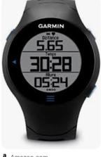 Garmin forerunner 610, GPS, Garmin, Zo goed als nieuw, Zwart