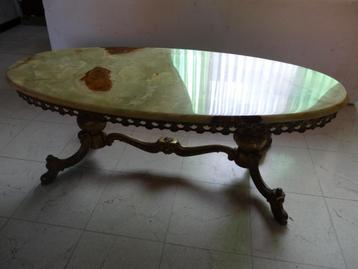 salontafel, Enlèvement, Comme neuf, Ovale, Autres matériaux