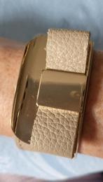 2 mooie armbanden, Ophalen of Verzenden, Zo goed als nieuw, Beige, Leer