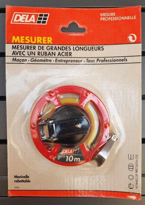 Mètre à mesures longues Facom DELA ruban acier 10m d’époque, Bricolage & Construction, Instruments de mesure, Neuf, Distance, Envoi