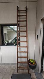 Prachtige antieke houten ladder, Doe-het-zelf en Bouw, Ladders en Trappen, Ophalen, Gebruikt, Ladder, 2 tot 4 meter