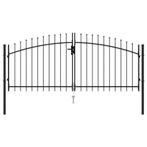 Poort met puntige bovenkant dubbel 3x1,25 m, Ophalen of Verzenden, Nieuw, Looppoort