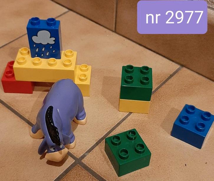 Lego duplo: Eeyore and the rainclouds set nr 2977 ( Winnie), Kinderen en Baby's, Speelgoed | Duplo en Lego, Zo goed als nieuw