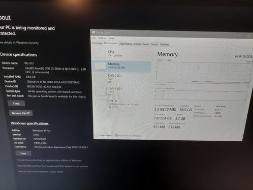 HP Z620 workstation in prima staat, Computers en Software, Desktop Pc's, Gebruikt, 2 tot 3 Ghz, SSD, 32 GB, Met videokaart, Gaming