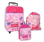 Peppa Pig Reisset: Trolley Koffer, Rugzak en Gymtas, Handtassen en Accessoires, Koffers, Overige materialen, Nieuw, Minder dan 50 cm