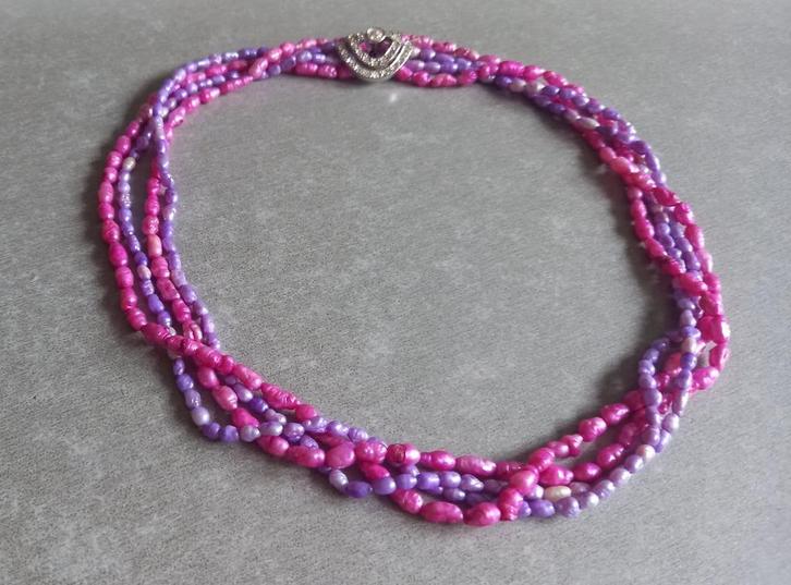 Zoetwaterparels, Handtassen en Accessoires, Kettingen, Nieuw, Overige materialen, Verstelbaar, Ophalen