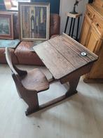 IN BESLAG TE NEMEN: oude en zeldzame eikenhouten schoolbank, Antiek en Kunst, Antiek | Kantoor en Zakelijk, Ophalen