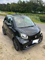 Smart Cabrio 90pk Brabus Passion 6/2016, Auto's, Automaat, Cabriolet, Zwart, Start-stop-systeem