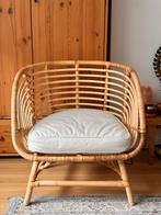 IKEA BUSKBO Rotan stoel met kussen, Ophalen, Gebruikt, Bruin, Boho