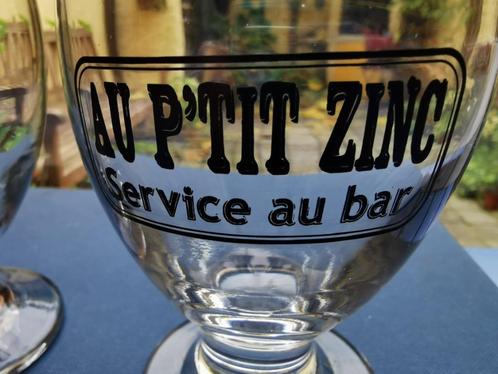 Glazen ‘Au p’tit zinc’, service au bar, prijs/set, Huis en Inrichting, Keuken | Servies, Nieuw, Glas of Glazen, Overige stijlen