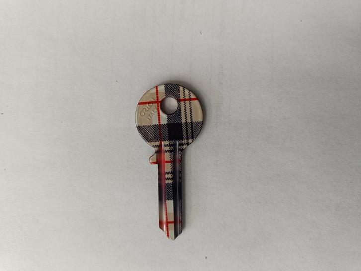 Clé Vierge tartan (style Burberry)Ébauche Orion, Verzamelen, Sleutelhangers, Nieuw, Merk, Ophalen