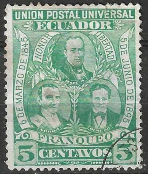 Ecuador 1896 - Yvert 71 - Liberale staatsgreep (ST), Timbres & Monnaies, Timbres | Amérique, Affranchi, Envoi