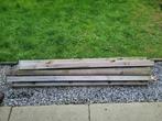 Houten planken / balken ( met ijzer ), Tuin en Terras, Ophalen, Zo goed als nieuw, Balken