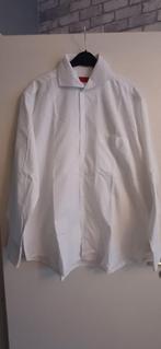 Herenhemd Hugo Boss, Hugo boss, Wit, Ophalen of Verzenden, Halswijdte 41/42 (L)