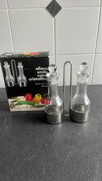 Nieuw Cristal olie en azijn set, Huis en Inrichting, Ophalen, Nieuw