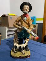 Status: jager met hond, Ophalen