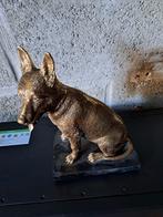 Bronzen hond zittend, Verzamelen, Ophalen, Zo goed als nieuw