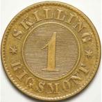 Danemark 1863, 1 skilling Rigsmont, Timbres & Monnaies, Enlèvement ou Envoi, Monnaie en vrac, Autres pays