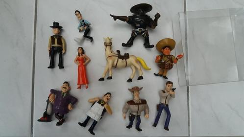 De Texasrakkers – popjes  ( Figuren uit speldoos), Collections, Personnages de BD, Comme neuf, Statue ou Figurine, Bob et Bobette