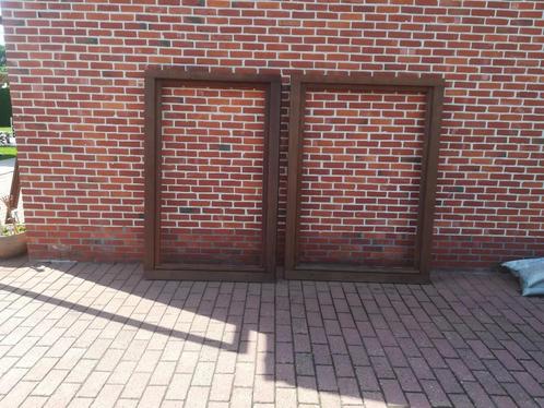 Afzelia raamkozijnen met vast binnenraam, Doe-het-zelf en Bouw, Raamkozijnen en Schuifdeuren, Nieuw, Overige typen, Hout, 150 tot 225 cm