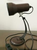 Lampe table Spot Vintage Acier Marron, Maison & Meubles, Lampes | Lampes de table, Utilisé, Moins de 50 cm, Enlèvement ou Envoi