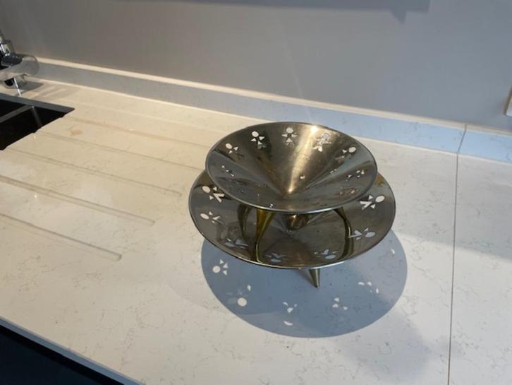 Allessi, Huis en Inrichting, Woonaccessoires | Dienbladen, Gebruikt, Metaal, Rond, Ophalen