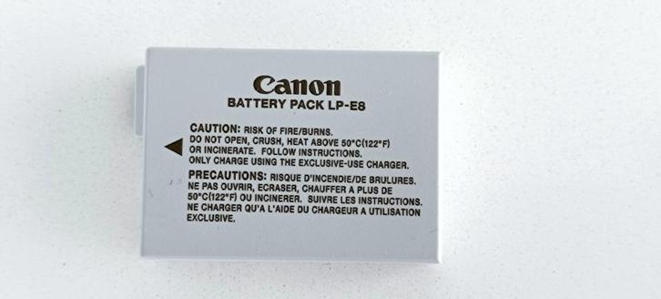 canon battery pack lp-E8, Audio, Tv en Foto, Accu's en Batterijen, Gebruikt, Oplaadbaar, Ophalen of Verzenden