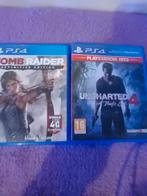 jeux PS4 Uncharted 4/ tomb raider définitive édition, Consoles de jeu & Jeux vidéo, Comme neuf, Aventure et Action, Enlèvement ou Envoi