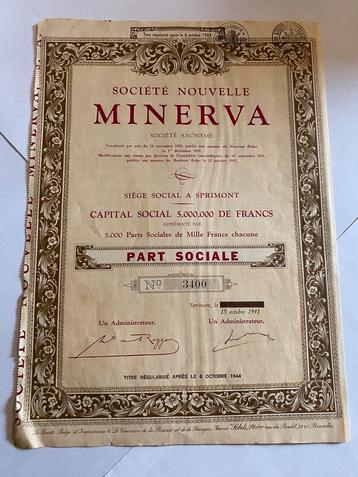 Minerva 1941 sprimont liege Bruxelles auto automobile bourse, Enlèvement ou Envoi
