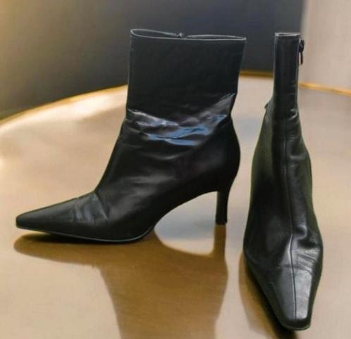 ✨️DANIELA Leren Enkellaarsjes  - Maat 41 - Topstaat✨️, Kleding | Dames, Schoenen, Zo goed als nieuw, Lage of Enkellaarzen, Zwart